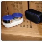 3 Container Blue Lunch Box